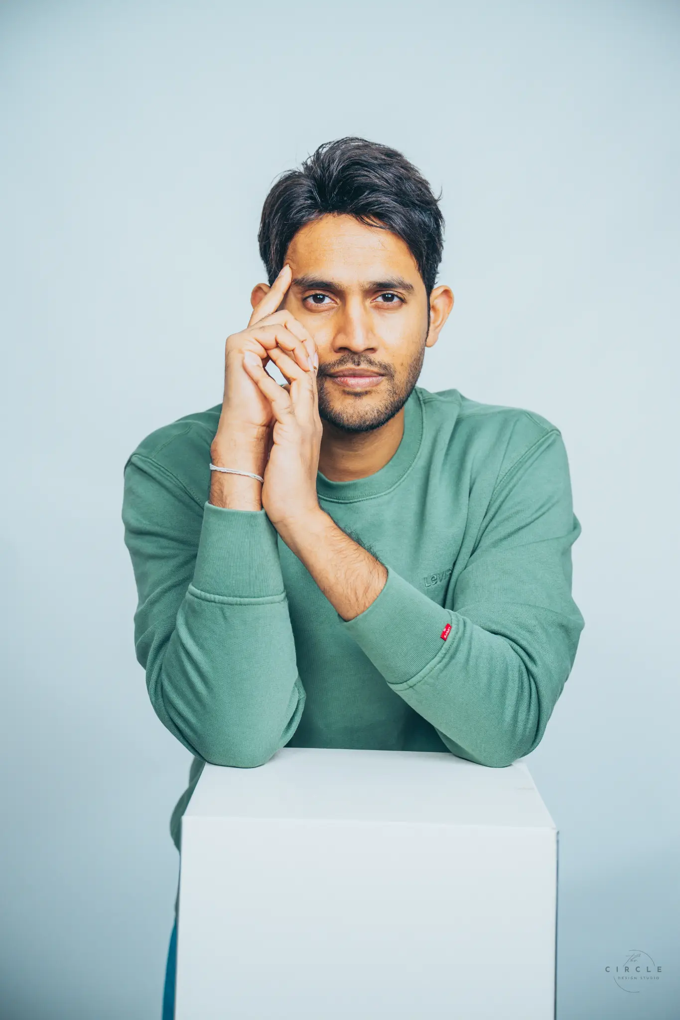 Contemporary studio headshot photographed by The Circle Studio